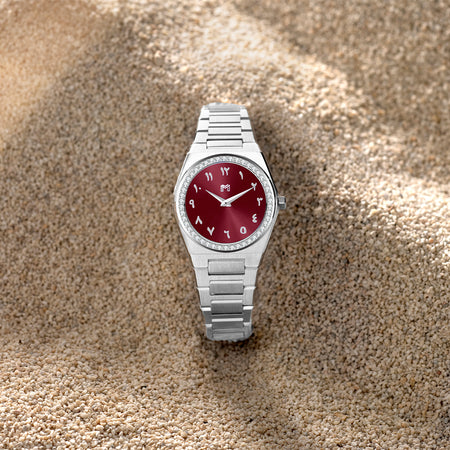 شنطة اليد اليازية / بورغندي