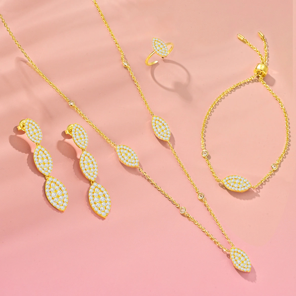 Daisy Leaf / Set Gold