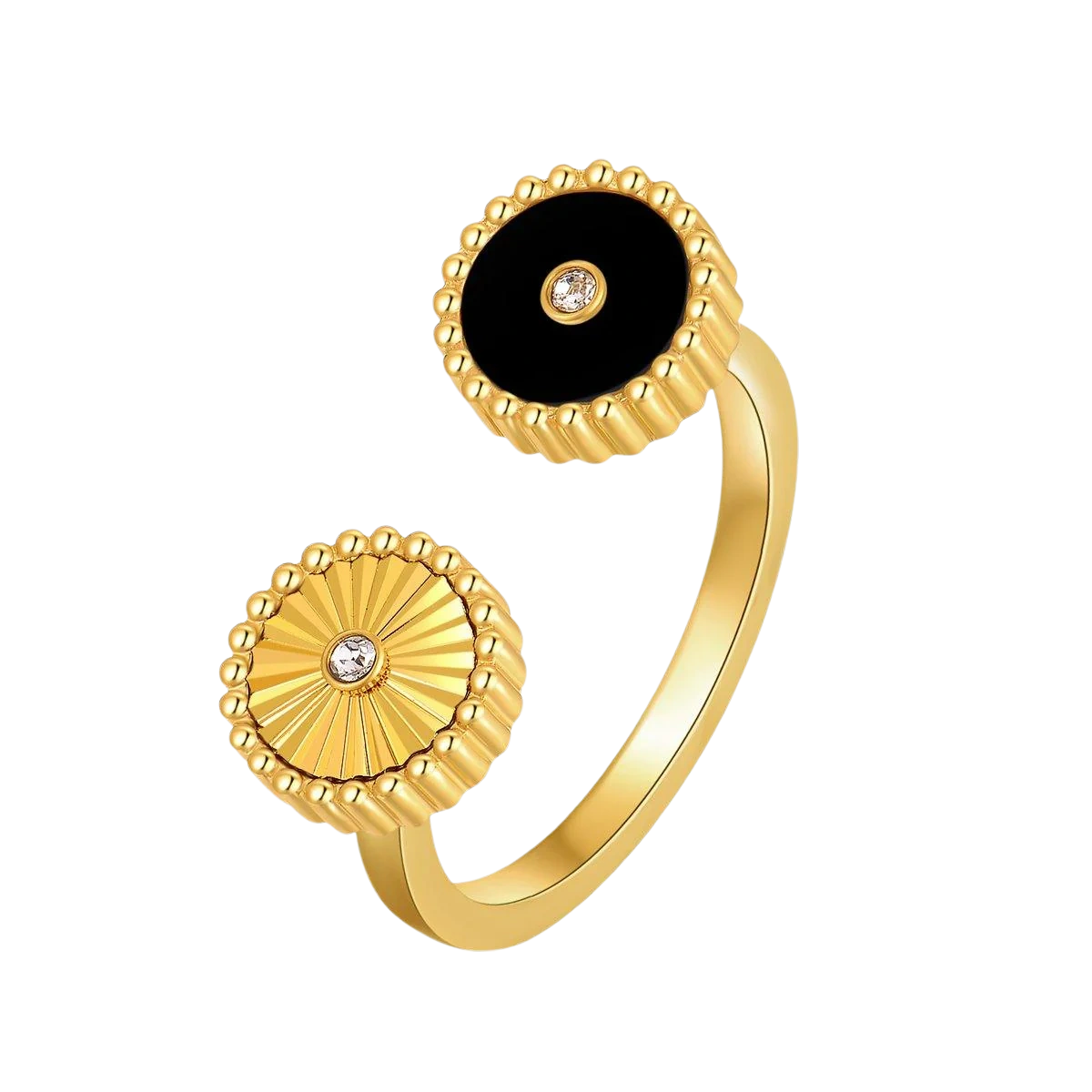 Kanz / Ring Black Gold