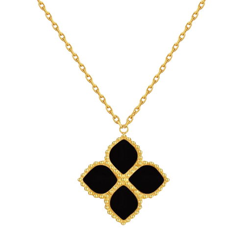 جوري / عُقد الحجر الأسود بلون الذهب