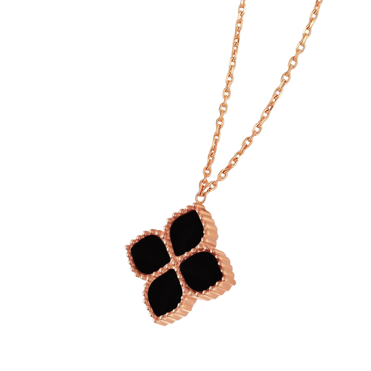 Joory / Necklace Black Rose Gold