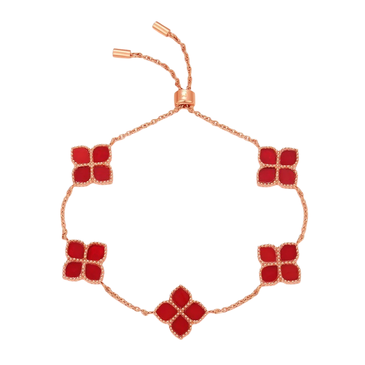 Joory / Bracelet Red Rose Gold