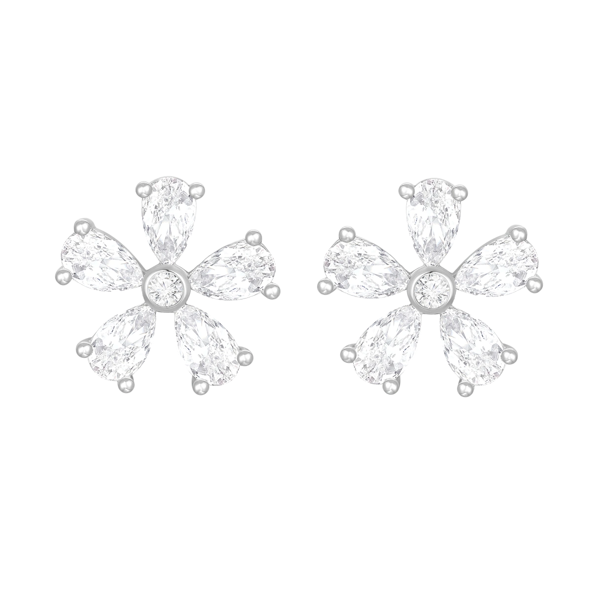 Daisy Flower / Multi Motif Set Silver