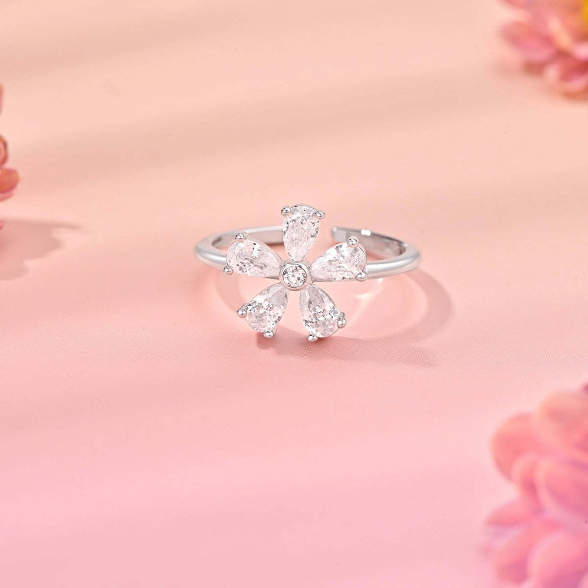 Daisy Flower / Ring Silver