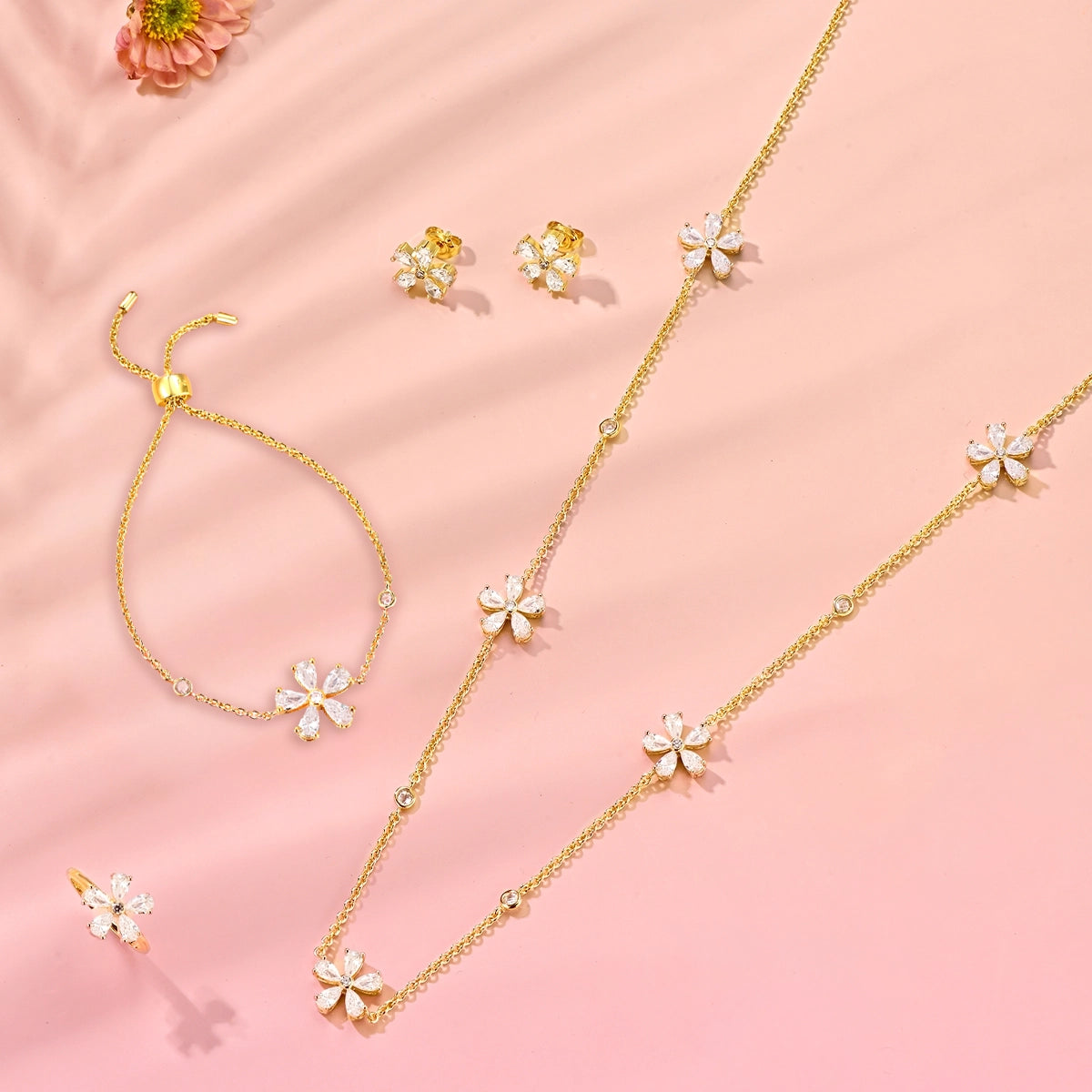 Daisy Flower / Simple Set Gold
