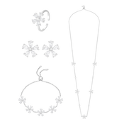 Daisy Flower / Multi Motif Set Silver