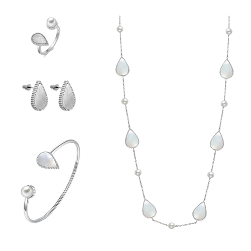 Drop / Set Pearl Silver