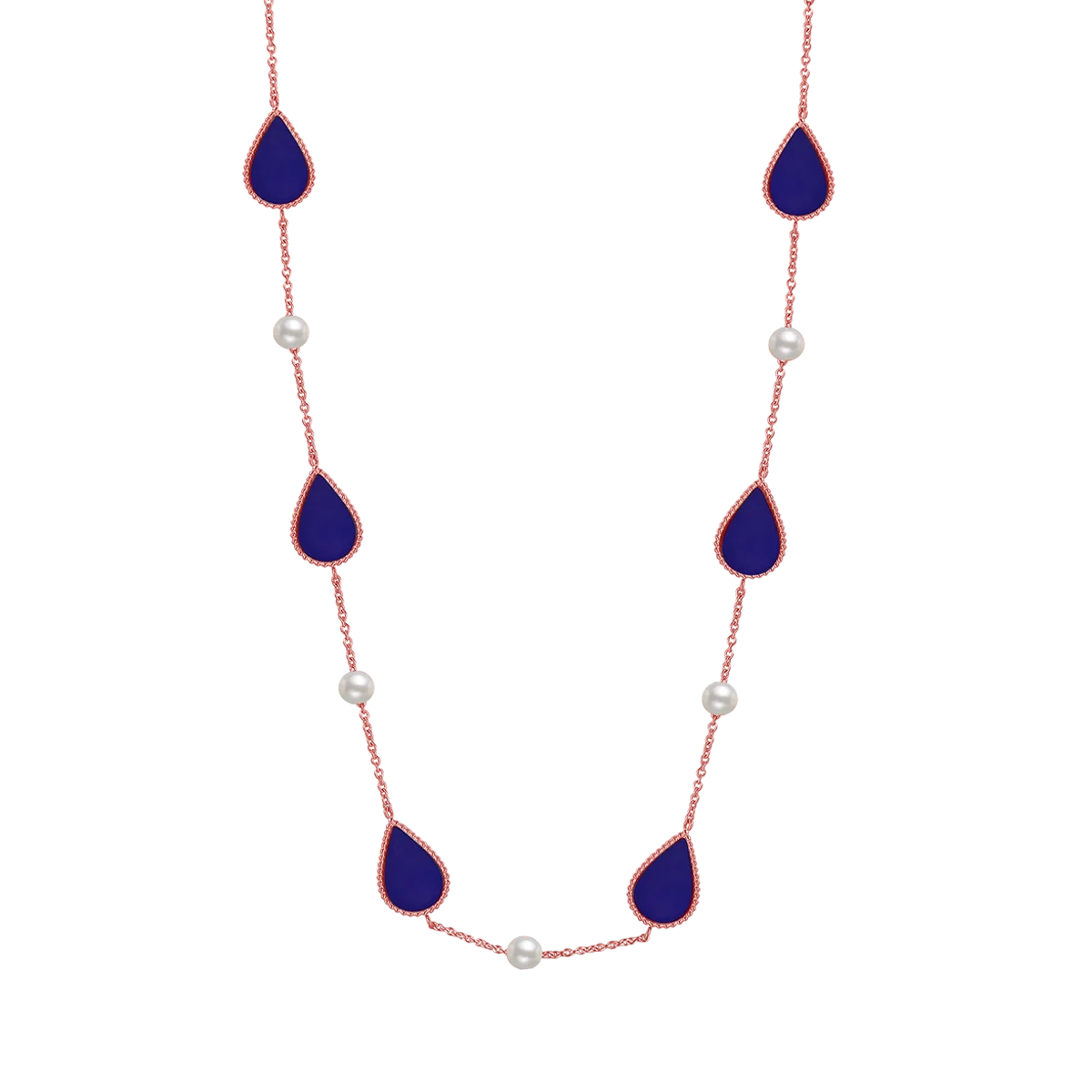 دروب / طقم الياقوت بلون الروز قولد