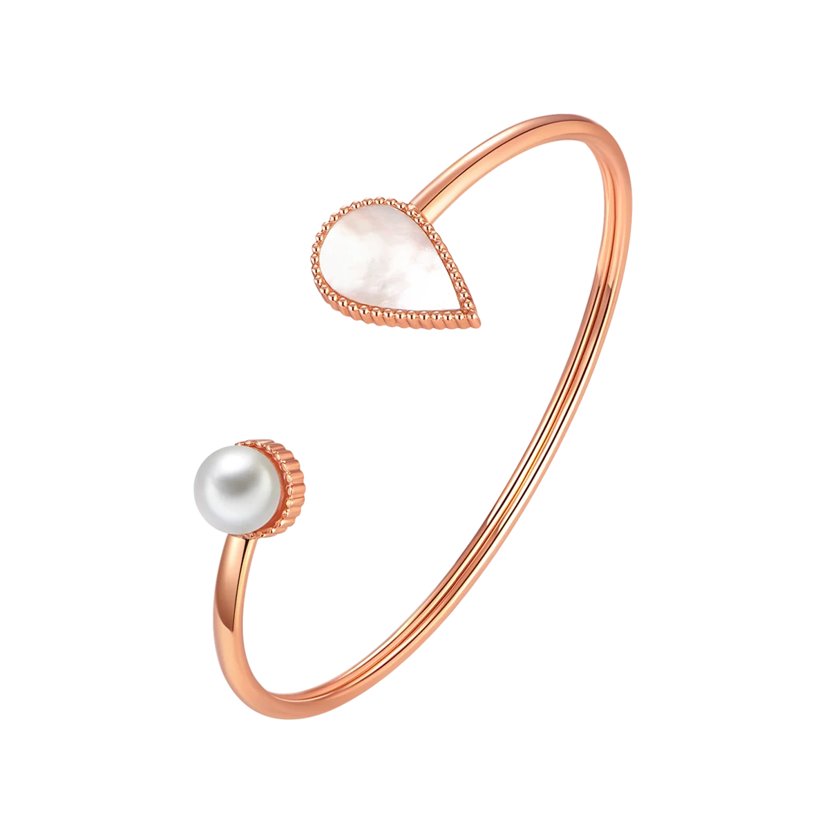 Drop / Bangle Pearl Rose Gold
