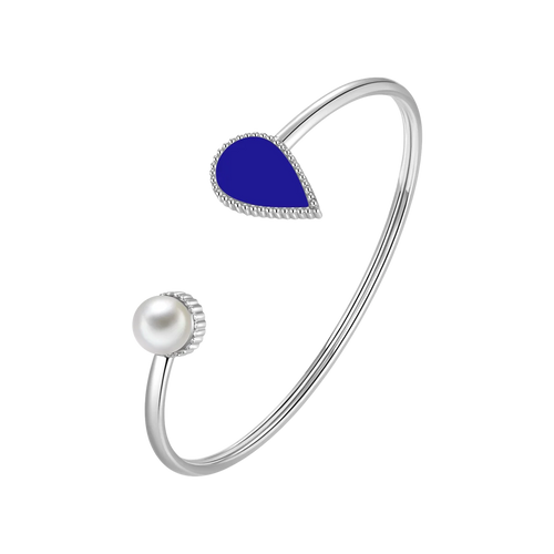 Drop / Bangle Blue Silver