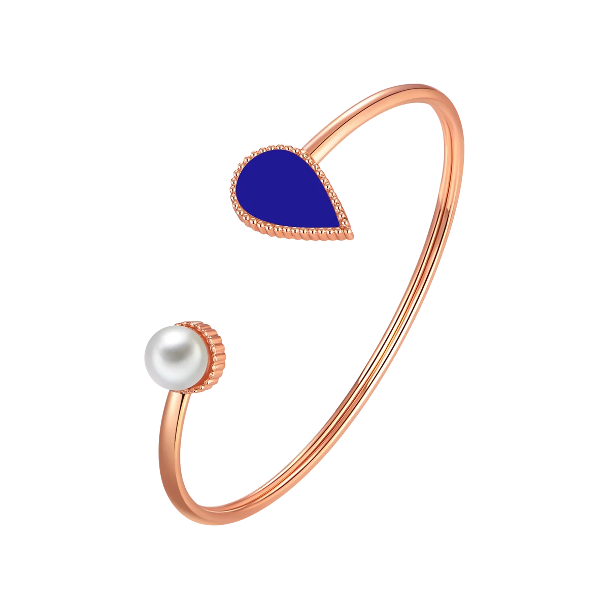 Drop / Bangle Blue Rose Gold