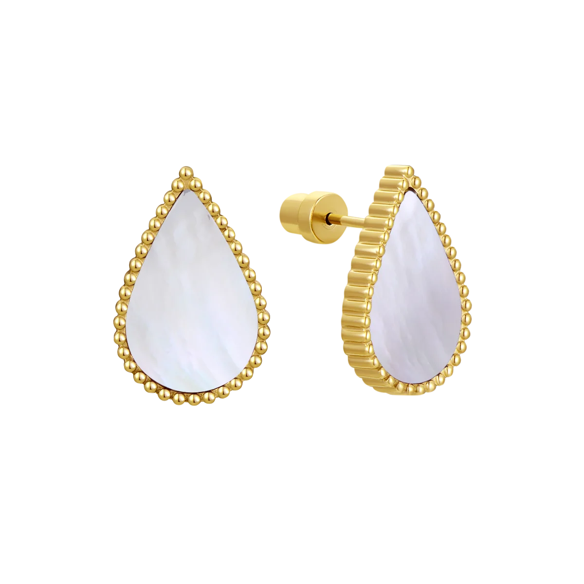 Drop / Earrings Pearl Gold