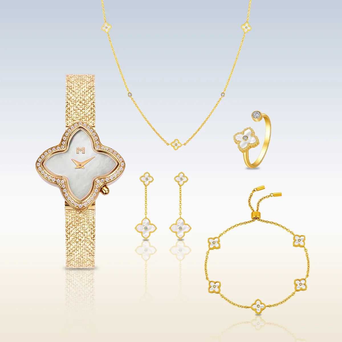 Flower Box / Jawaher and Mini Joory Pearl Gold