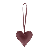 ليذر تشارم / القلب باللون البورغندي