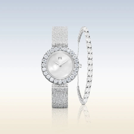 هدى / تنس باللون الفضي - صندوق هدايا