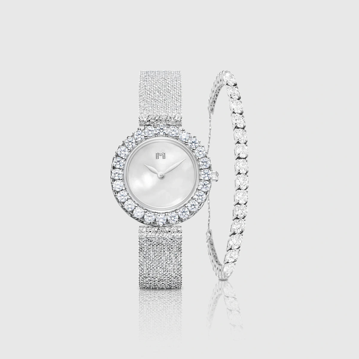 هدى / تنس باللون الفضي - صندوق هدايا