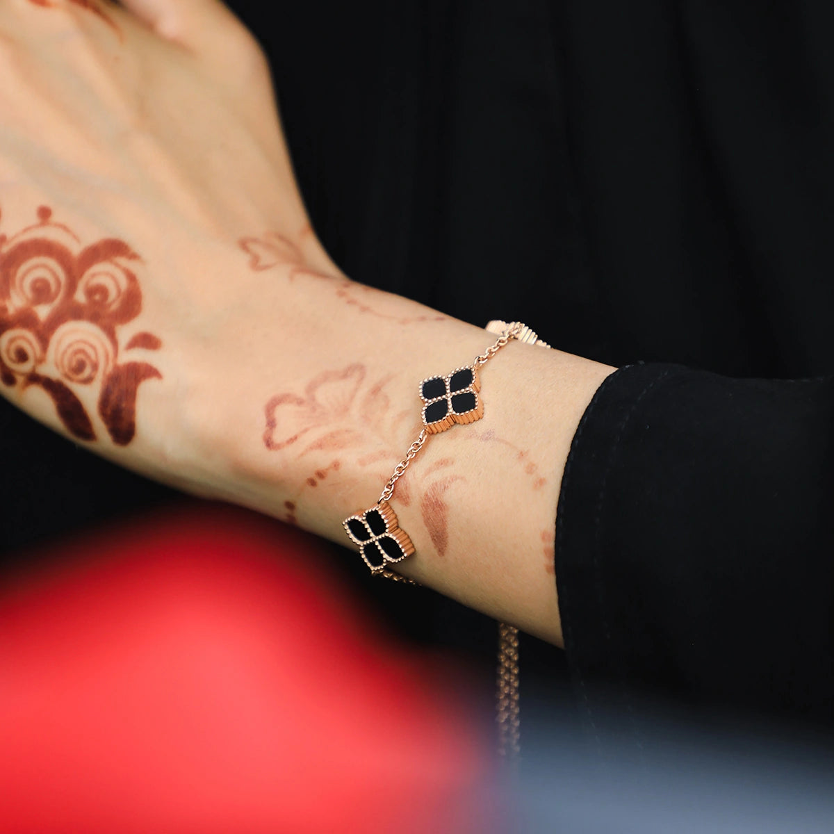 Joory / Bracelet Black Rose Gold