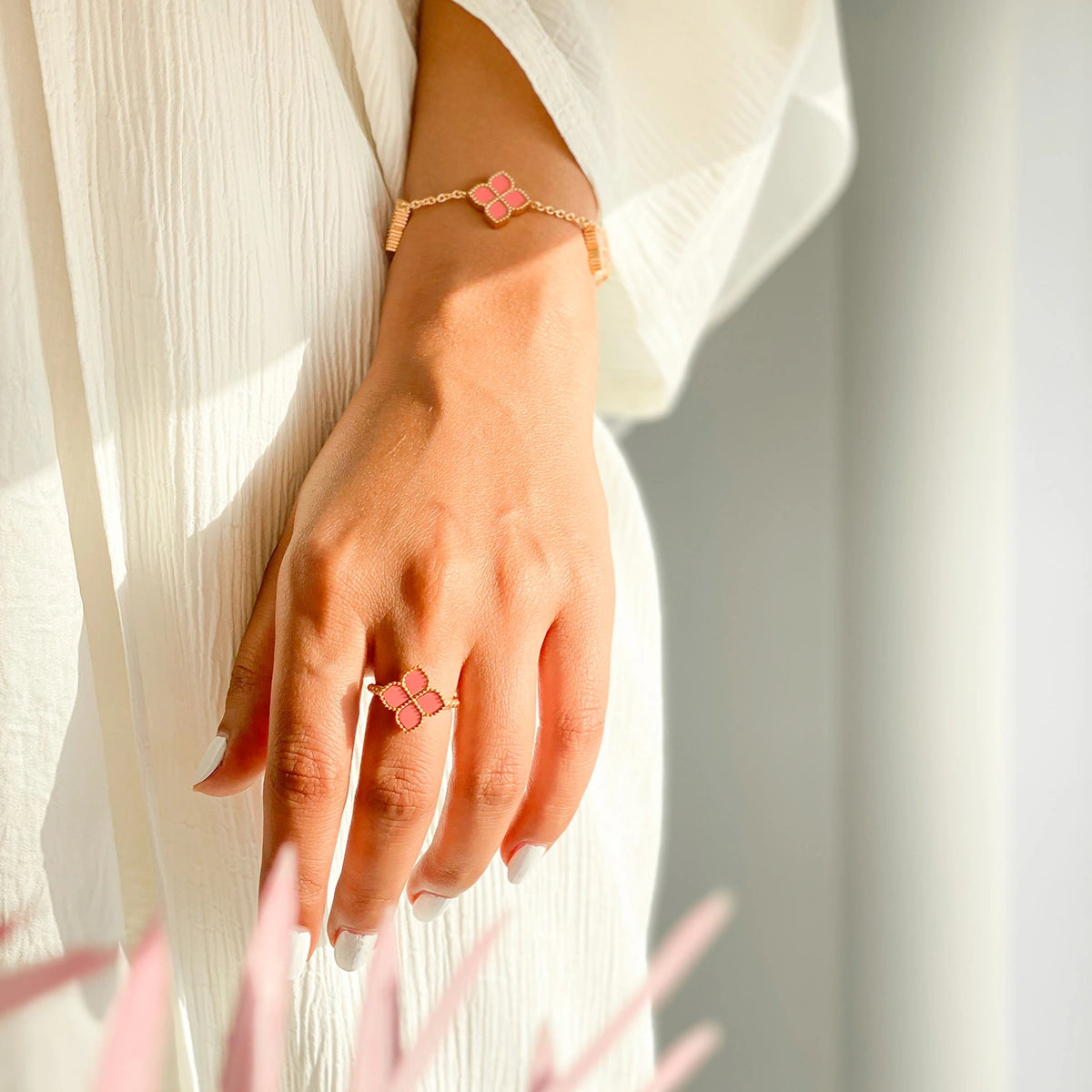 Joory / Bracelet Pink Gold