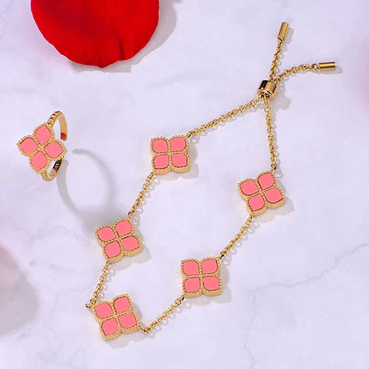 Joory / Bracelet Pink Gold