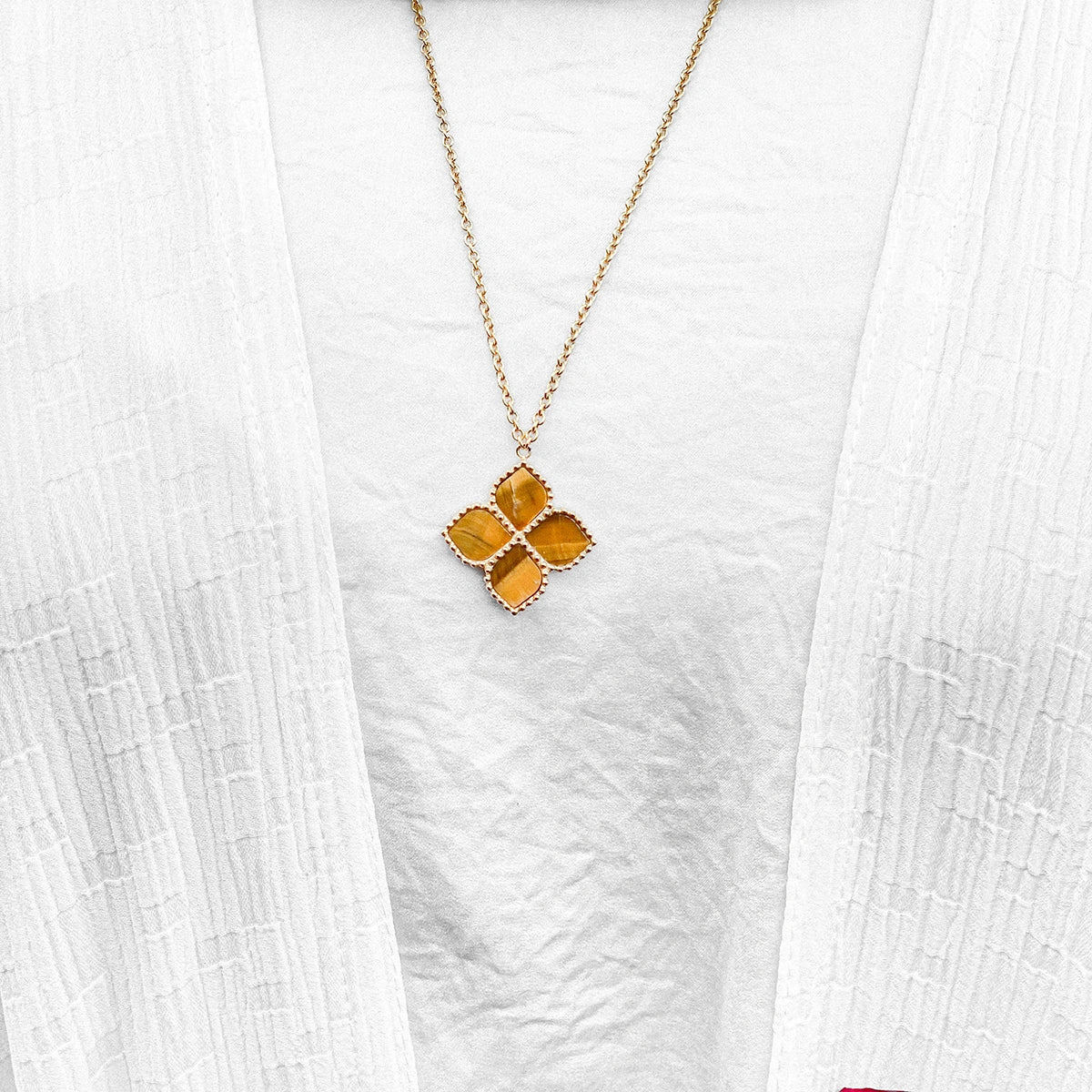 Joory / Necklace Tiger Eye Gold