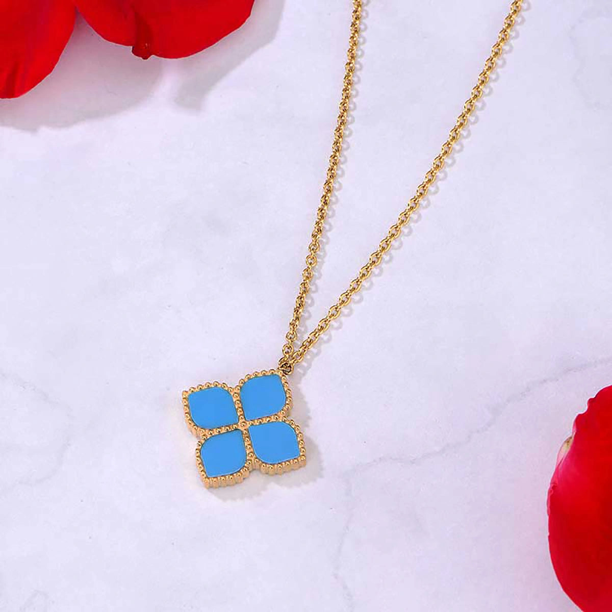 Joory / Necklace Teal Gold