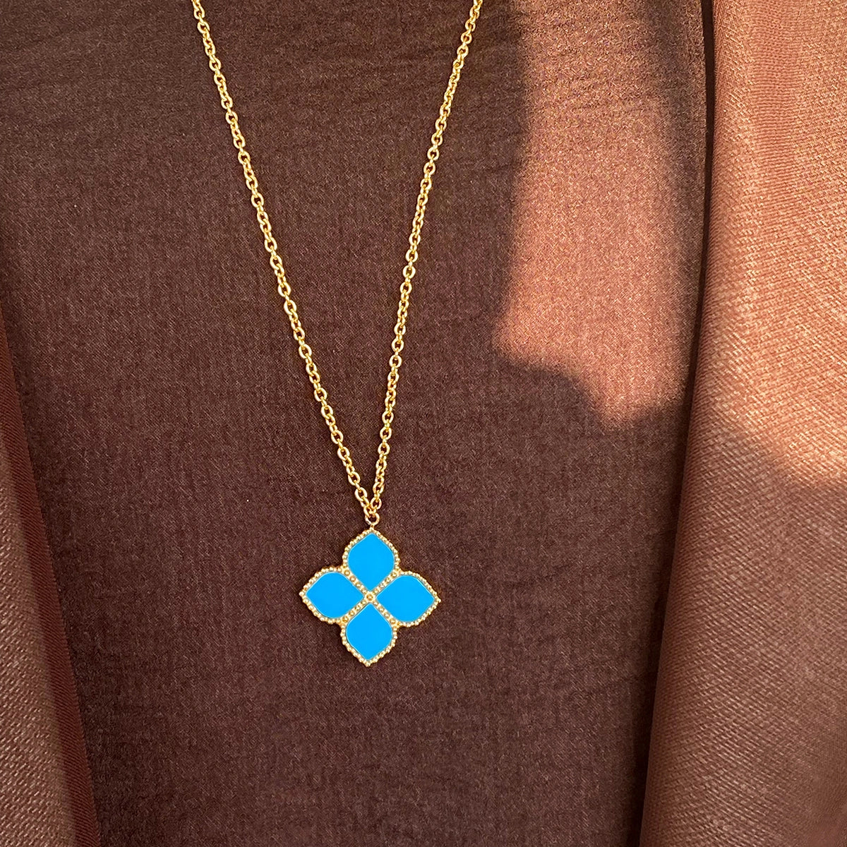 Joory / Necklace Teal Gold