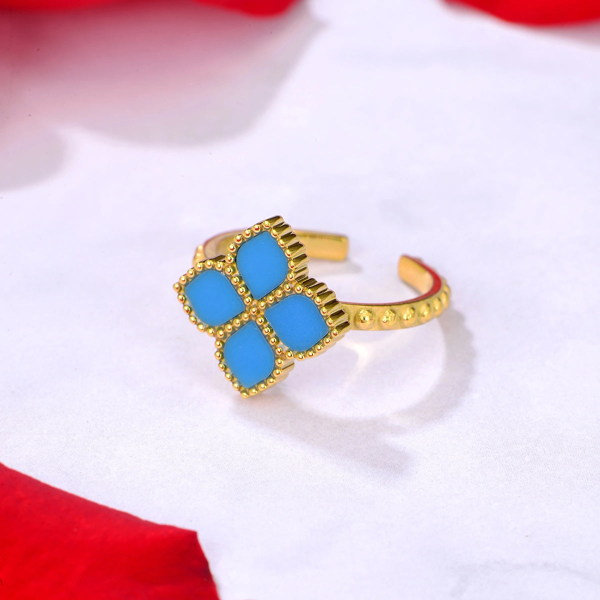 Joory / Ring Teal Gold