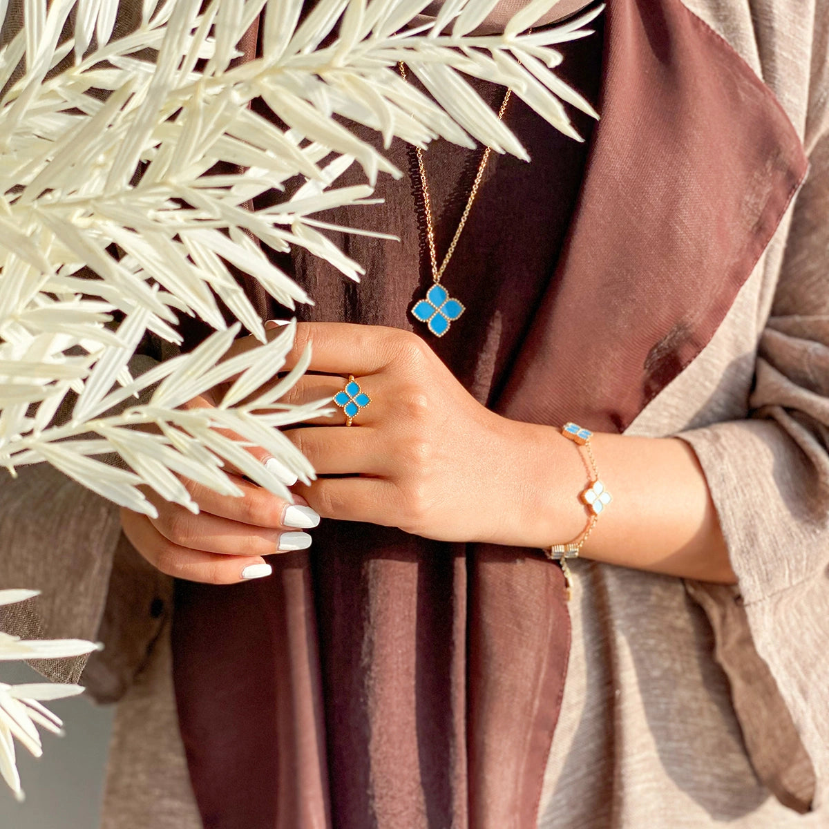 Joory / Ring Teal Gold