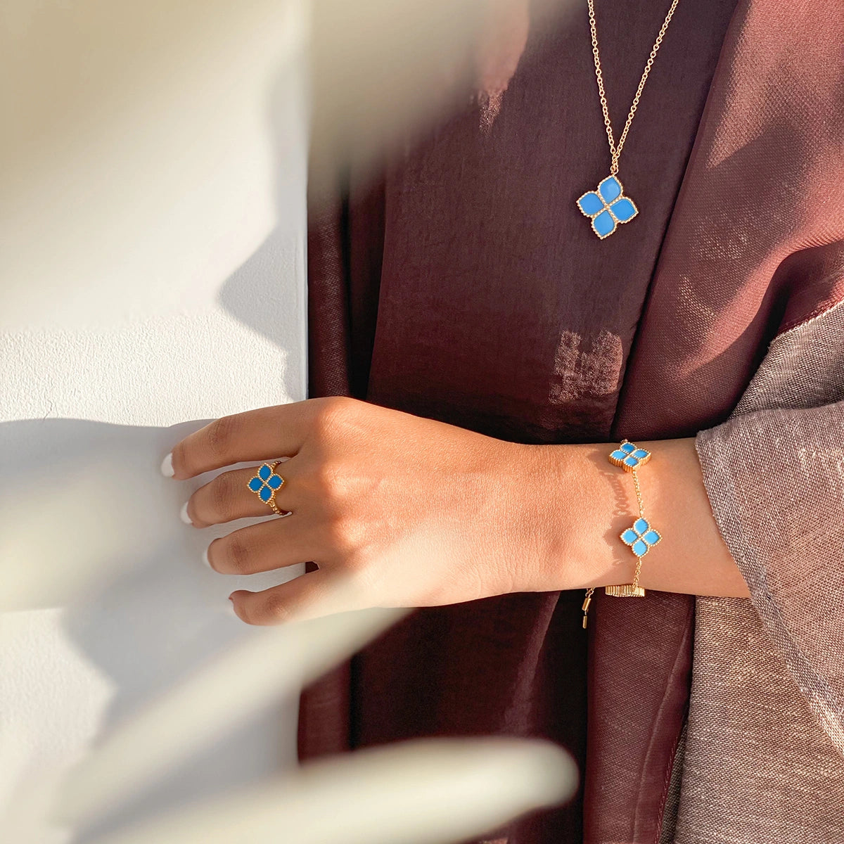 Joory / Ring Teal Gold