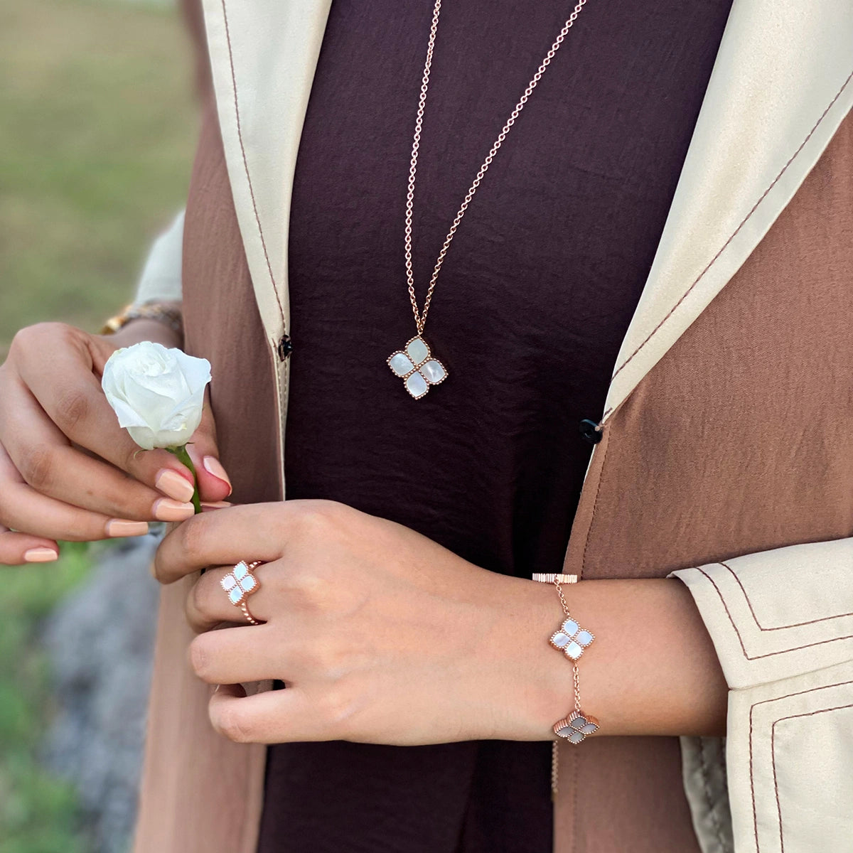 Joory / Set Pearl Rose Gold