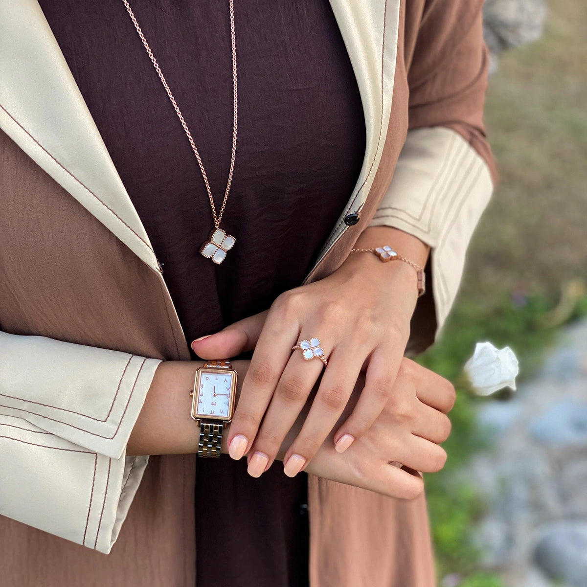 Joory / Necklace Pearl Rose Gold