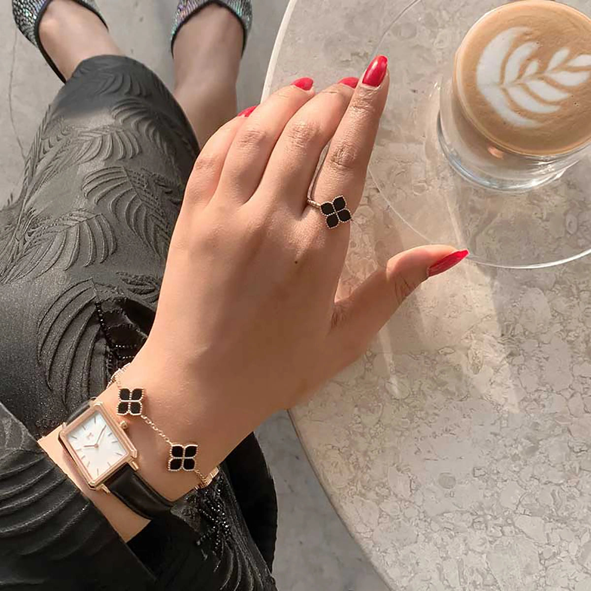 Joory / Set Black Rose Gold