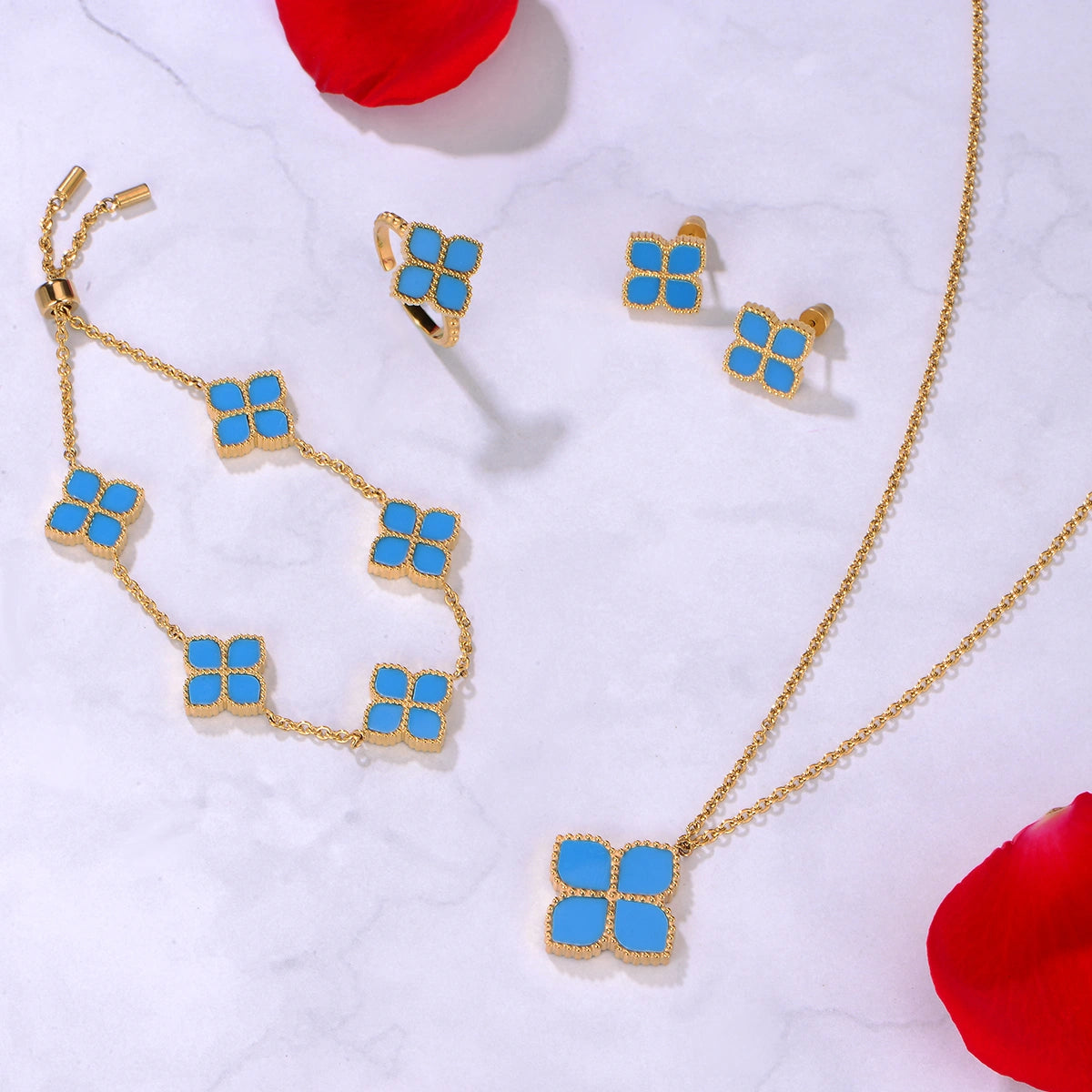 Joory / Set Teal Gold