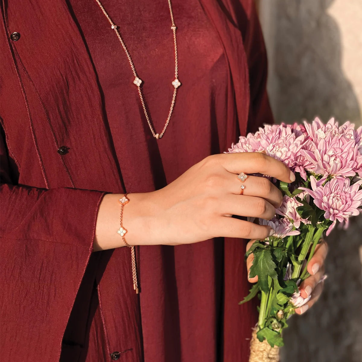 Mini Joory / Bracelet Pearl Rose Gold