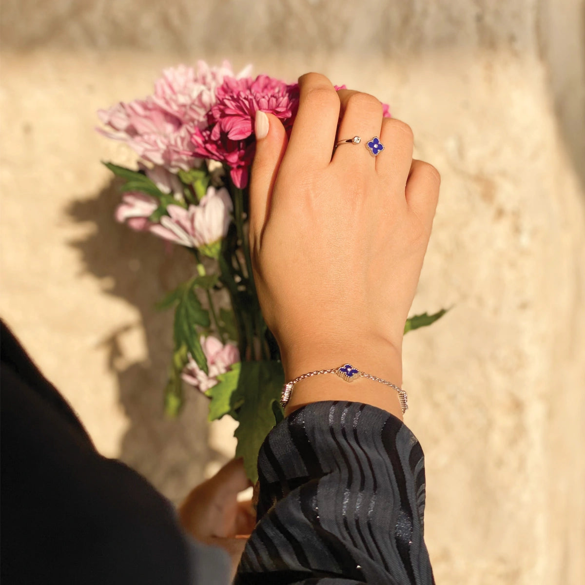 Mini Joory / Bracelet Blue Silver