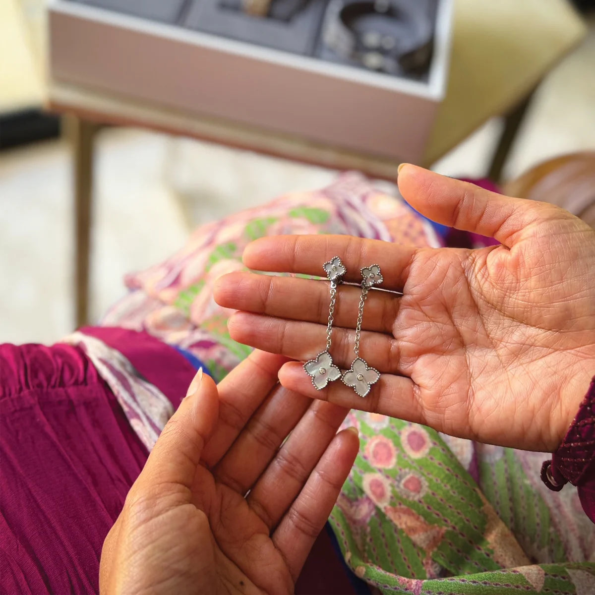 Mini Joory / Earrings Pearl Silver