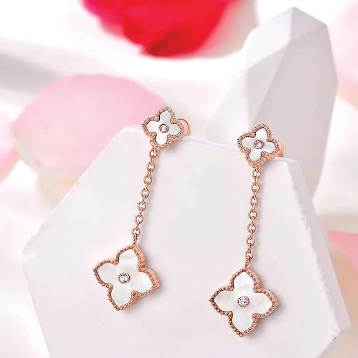 Mini Joory / Earrings Pearl Rose Gold
