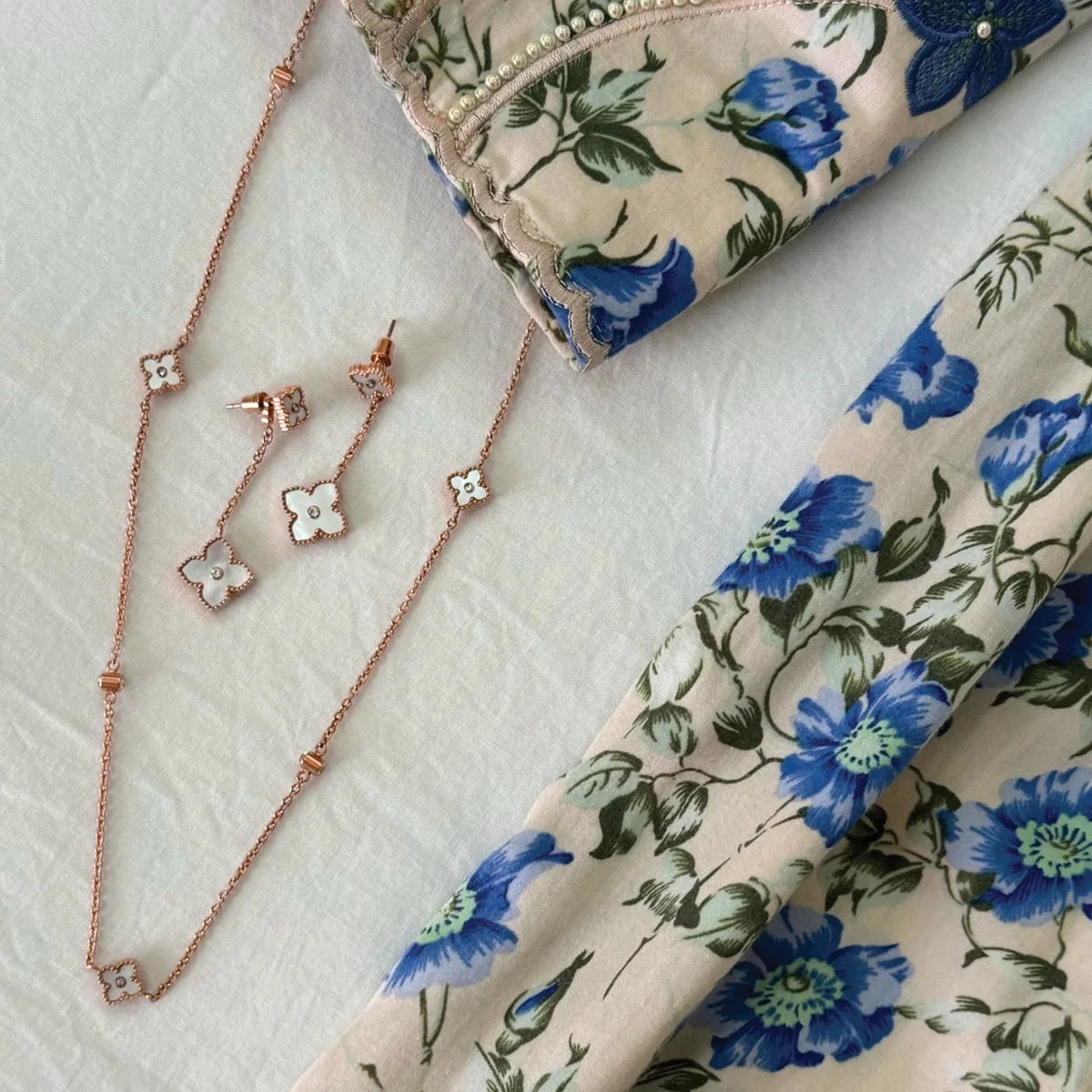 Mini Joory / Earrings Pearl Rose Gold