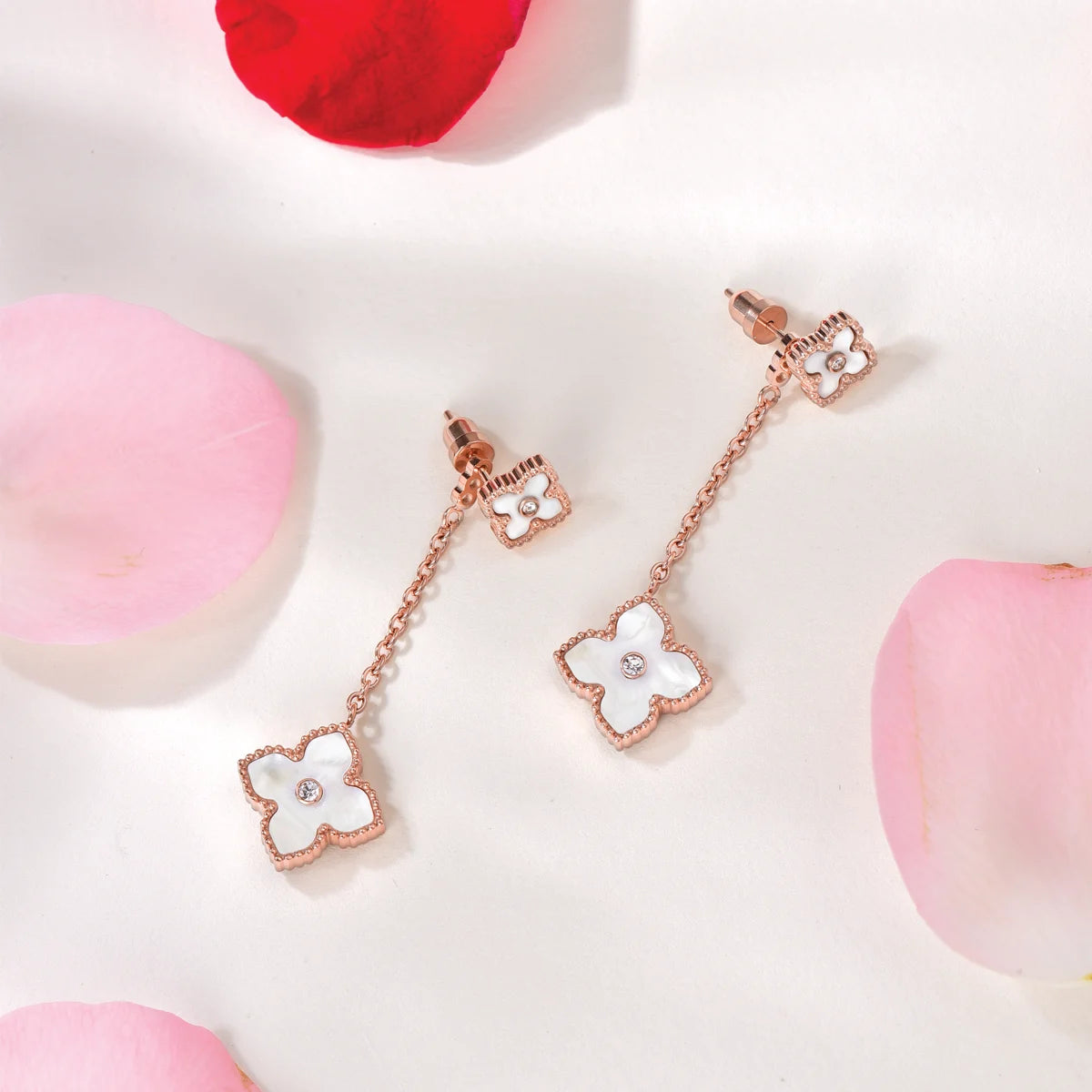 Mini Joory / Earrings Pearl Rose Gold