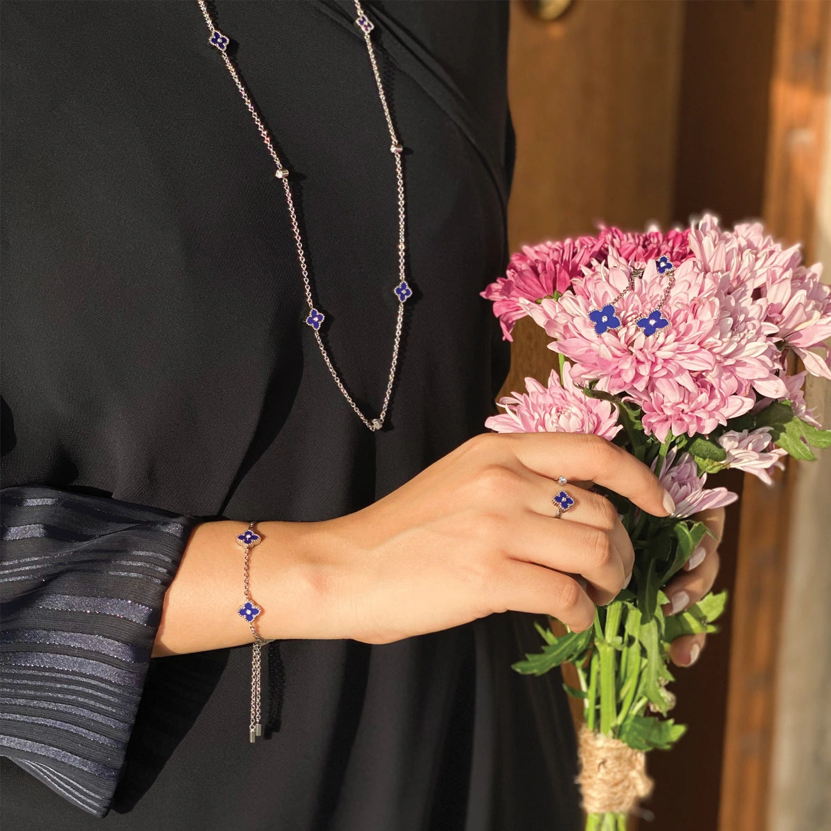 Mini Joory / Earrings Blue Silver