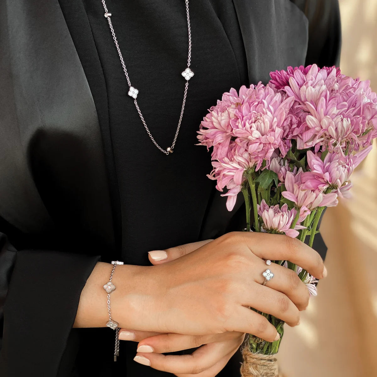 Mini Joory / Necklace Pearl Silver