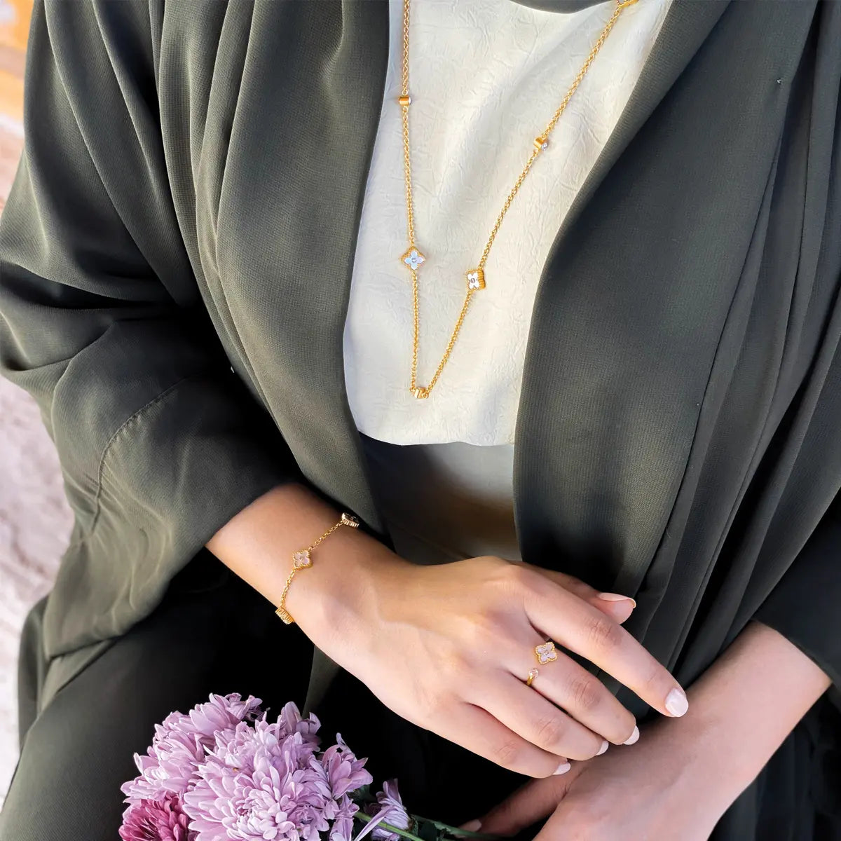 Mini Joory / Necklace Pearl Gold