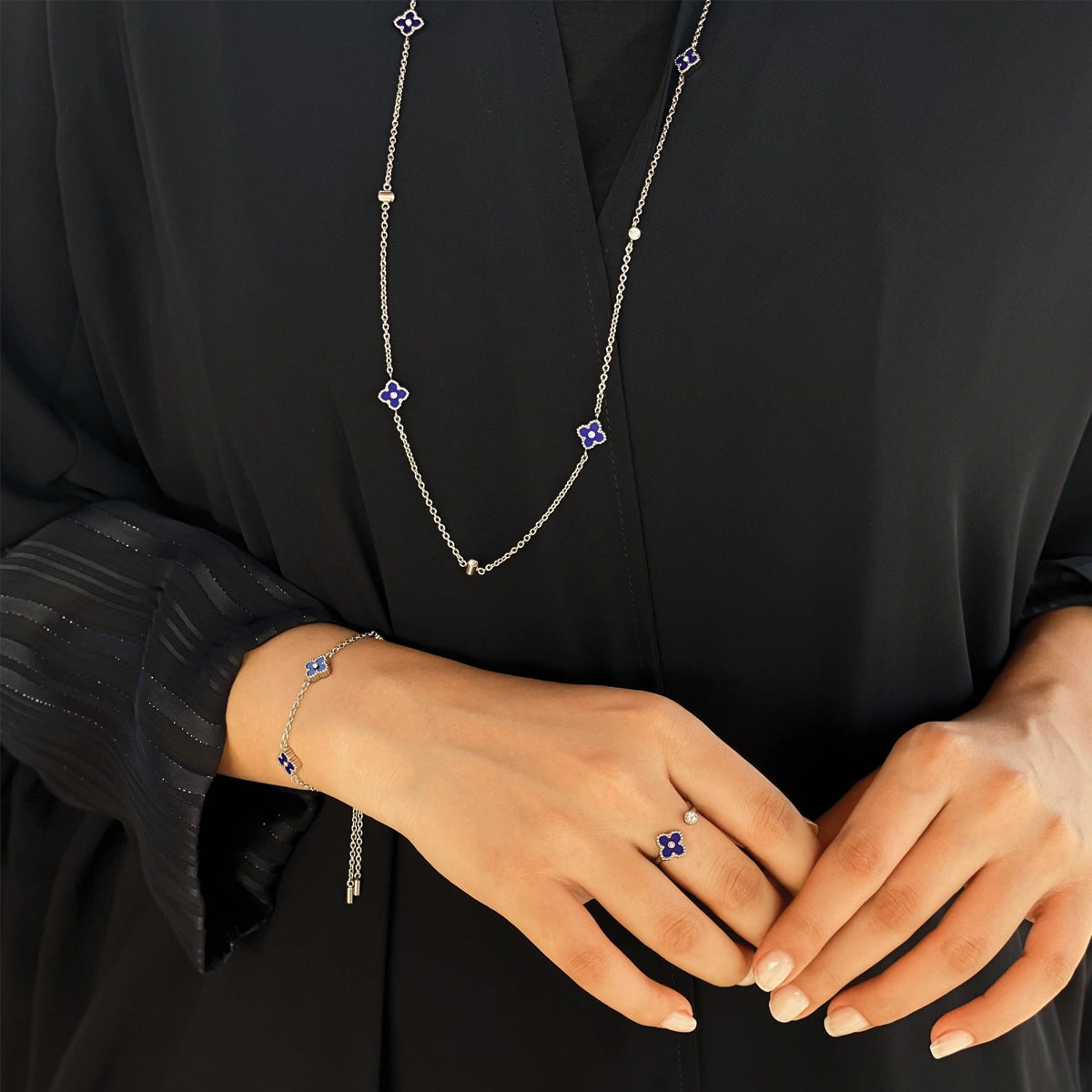 Mini Joory / Necklace Blue Silver