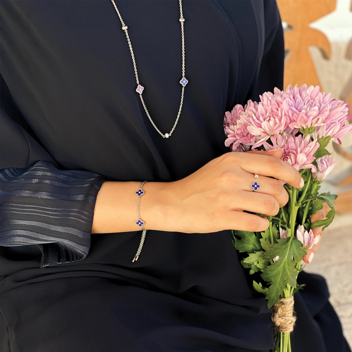 Mini Joory / Necklace Blue Silver