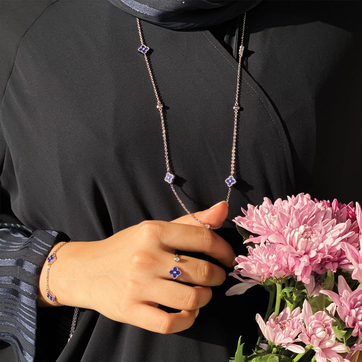 Mini Joory / Necklace Blue Silver