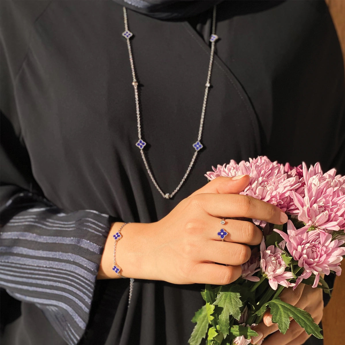 Mini Joory / Necklace Blue Silver