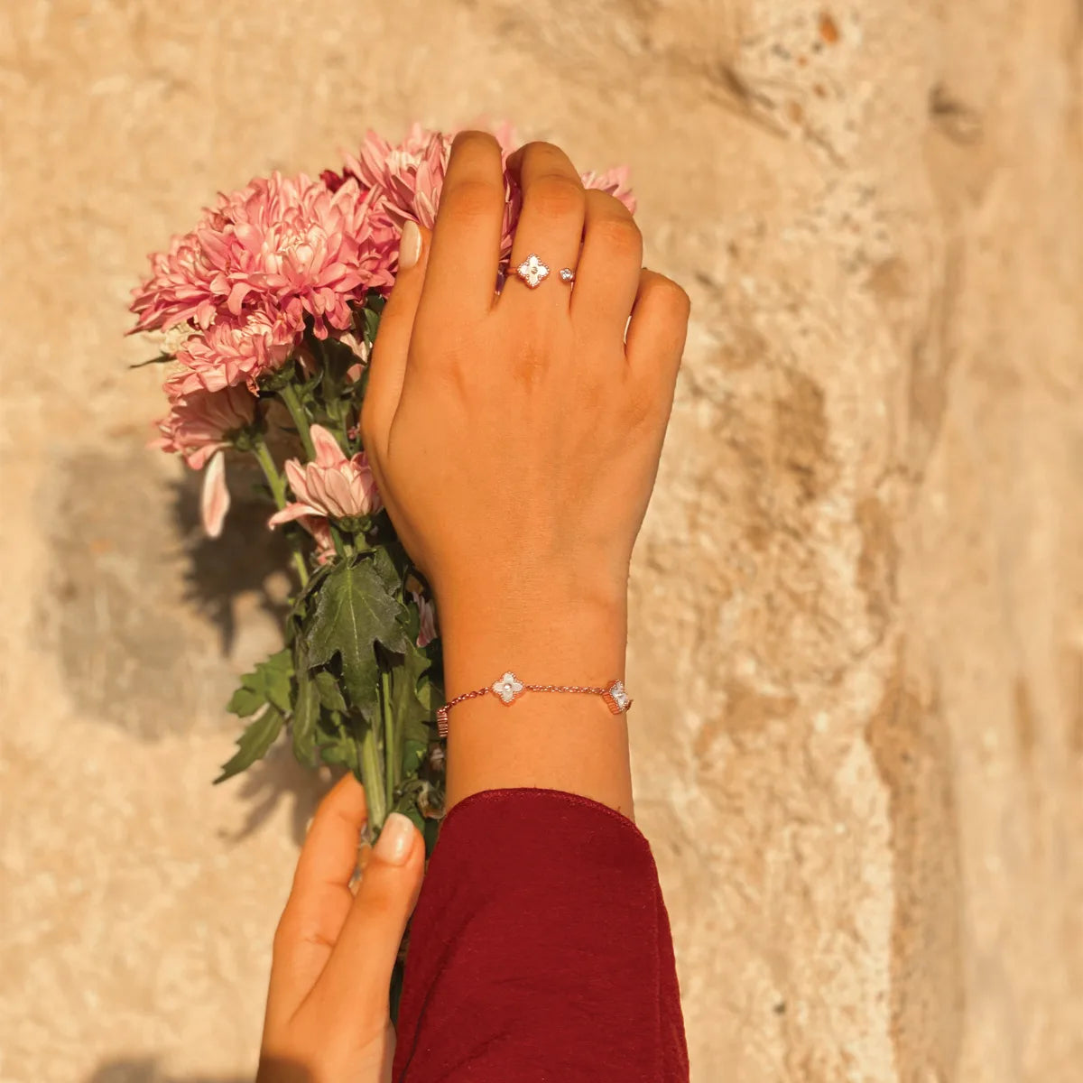 Mini Joory / Ring Pearl Rose Gold