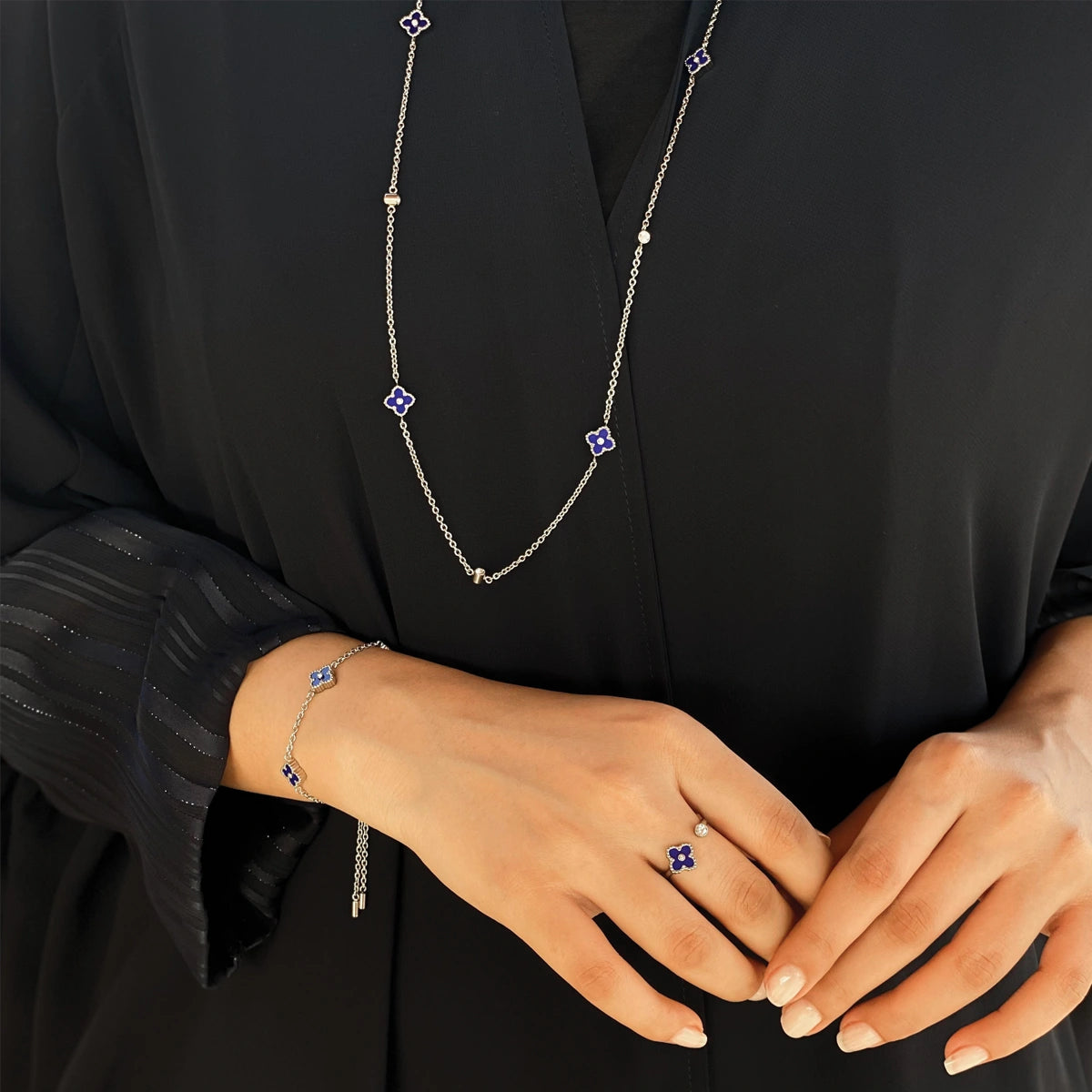 Mini Joory / Ring Blue Silver