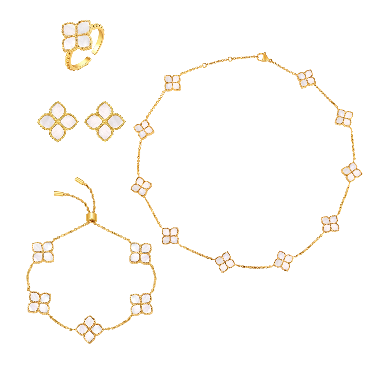 Joory / Choker Pearl Gold Set