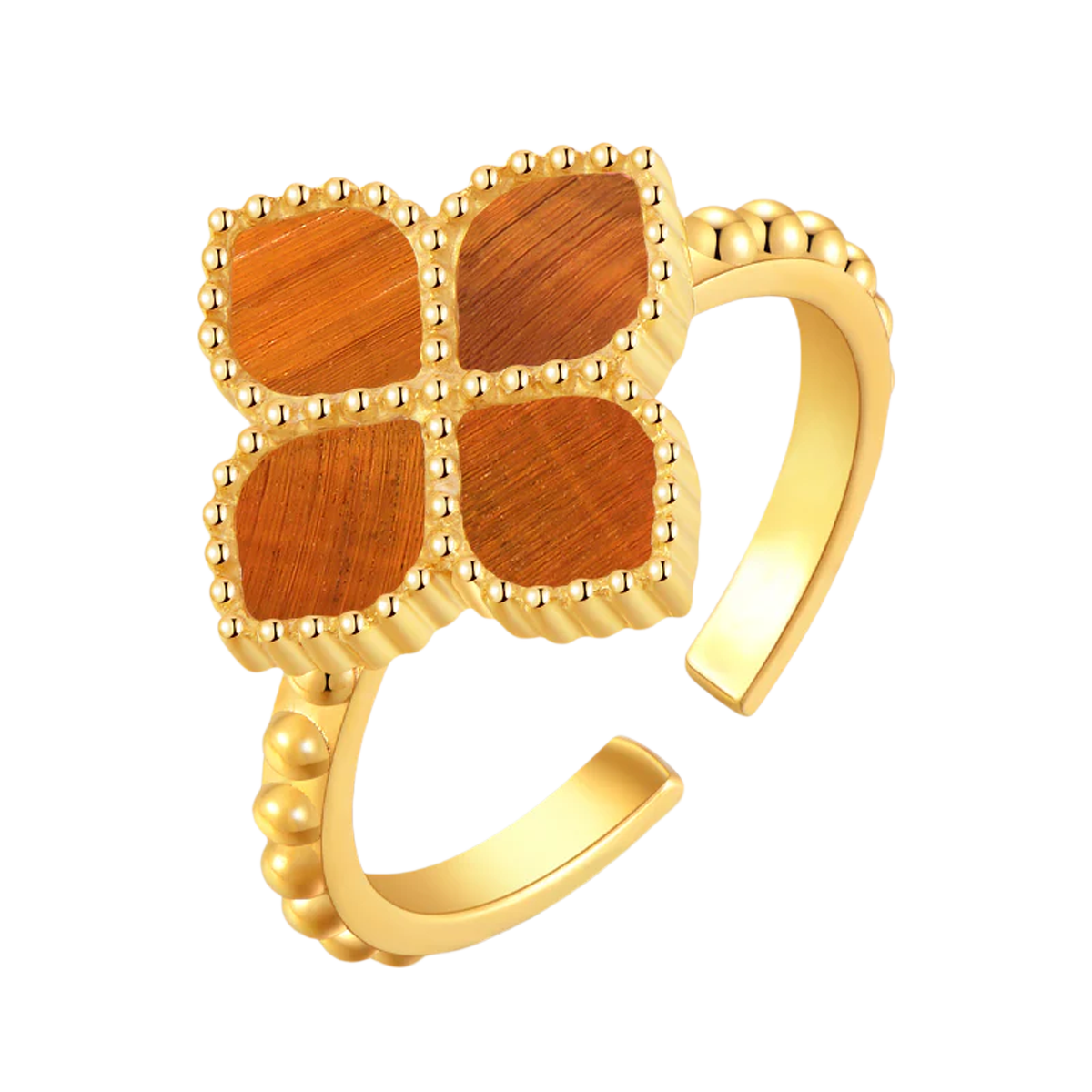 Joory / Ring Tiger Eye Gold